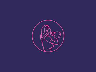 Priscila Nunes - Personal Trainer fitness girl power gym line logo mark personal trainer