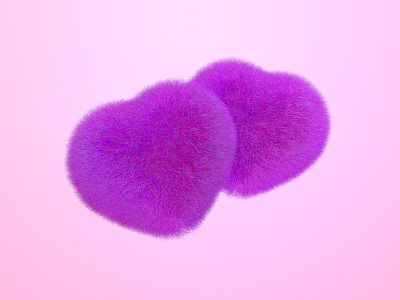 Hearts Of Love 3d beautiful hearts love lovely of pink purple render wallpaper