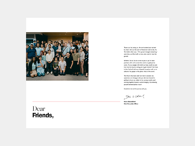 Dear Friends layout type