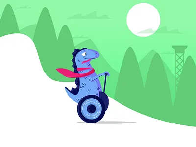Lizard Business graphic design illustration lizard nature segway weekend