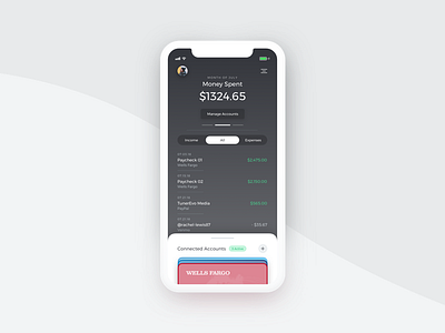 💸 Money Management app banking credit cards iphone x money money management native paypal venmo wells fargo