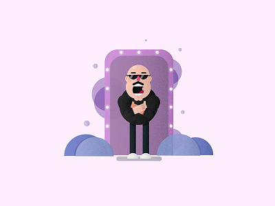 Bouncer Illustration art city design designer graphic designer illustration illustrator landscape logo stickers