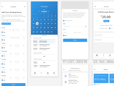Photographer App UI Views
