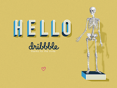 Hello dribbble a concept dribbble drink friday hello i need sf skeleton thanks