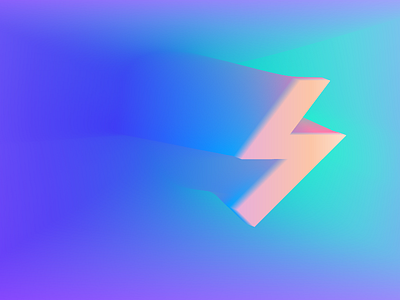 3D Ray 3d blend colors design geometry gradient icon