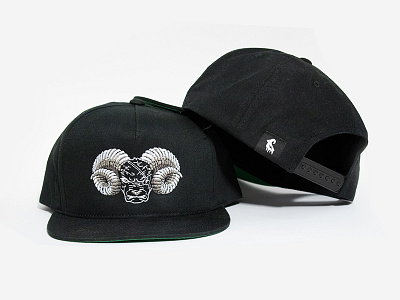 Blacksheep Mascot Hat branding eyepatch fashion design hat horns illustration mascot product design product photography ram sheep snapback