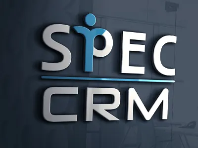 SpecCRM logo 3d brand color crm logo spec specscale ui ux