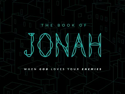 Jonah 1.0 ancient bible christianity church city des moines green iowa logo old testament typography urban