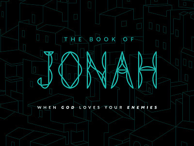 Jonah 1.0 ancient bible christianity church city des moines green iowa logo old testament typography urban