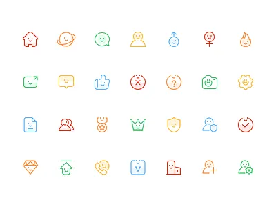 Smile icon small smile