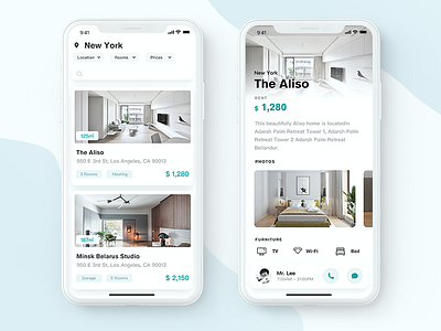 Rent House App app ui