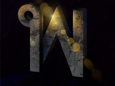 Rock Monument Style Lettering ancient architecture artwork design letter monument photoshop stone textures typography
