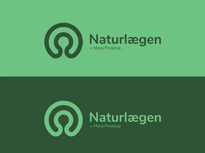 Branding for Naturlægen green logo medicine nature
