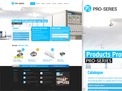 Pro-Series homepage design design homepage pro series