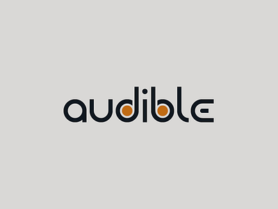 audible brand design logo typography