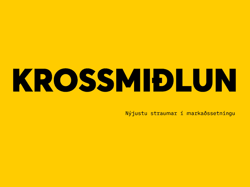 Krossmiðlun 2018 animation branding design