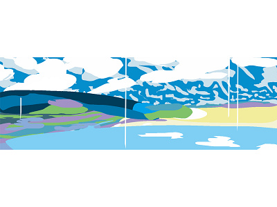 landscape sketch illustration landscape sketch vector