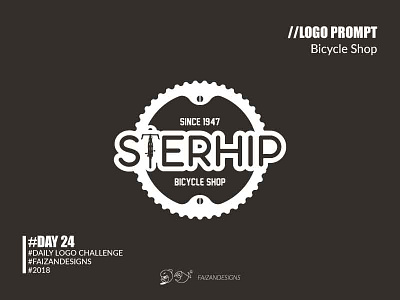 Bicycle Shop Logo bicyclelogo bicycleshop dailylogochallenge dailylogochallengeday24 gearedup logochallenge logodesign logodesignersclub logogeek logoseeker peddlepower sterhip