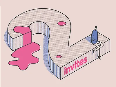 2 Dribbble invites 2x 3d debuts design draft dribbble giveaway invite invites isometry player playoff