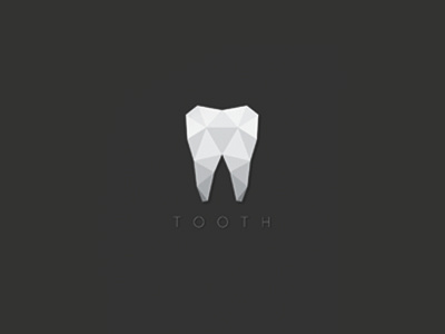 Tooth logo logotype minimalism project sygnature tooth vector