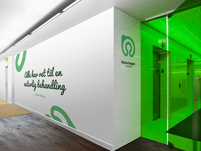 Branding for Naturlægen green logo medicine nature