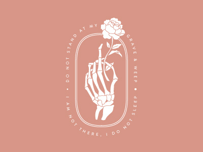 Skelerose Dribbble hands illustration line work manos peony skeleton vector