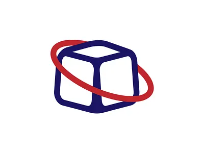 Box + Orbit Logo pre-made 2018 brand branding d design exploration graphic logo premade