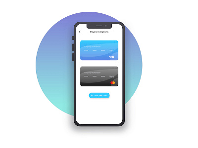 Credit Card Page design ios