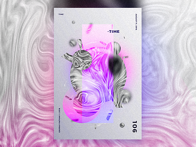 106, TIME | Daily Poster challenge colors daily challenge photoshop poster vibrant