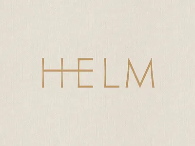 Helm Logo brand identity branding custom drawn fashion lifestyle logo logotype type design typography wordmark