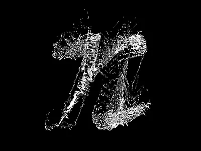 N abstract glitch shaders text type typography