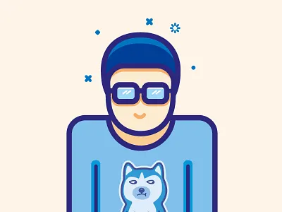 me stroke illustration