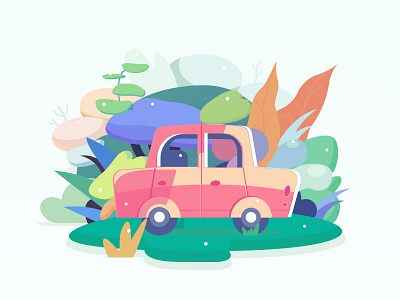 A car ai car colorful cool illustration image me