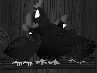 Sunrise Scene animation chickens design film short