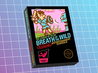 NES Breath of the Wild Box 8bit breath demake famicom nes nintendo retro zelda