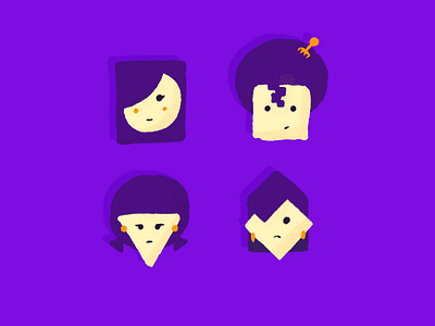 Character Study avatar character geometric icon illustration portrait