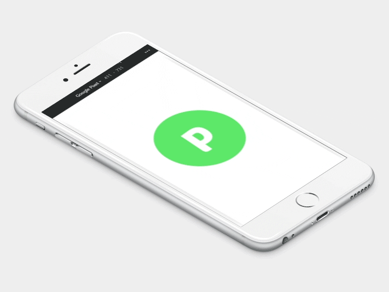 Portfolio App UI with prototype app mobile prototype ui ux