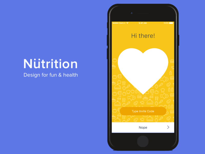 Nutrition App coach gif health healthcare medication medicine mobbile nutrition on boarding ui ux welcome