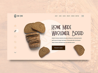 Klin Bake UI grid interface landing minimal ui ux web website