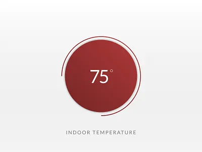 Day 022 - 100 Day UI Challenge circular dashboard layout temperature typography ui ui design ux web design