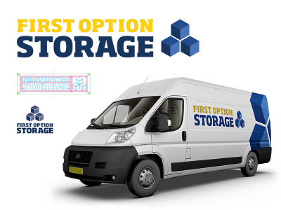 First Option Storage brandidentity branding design designer identity label logo logomark mark storage