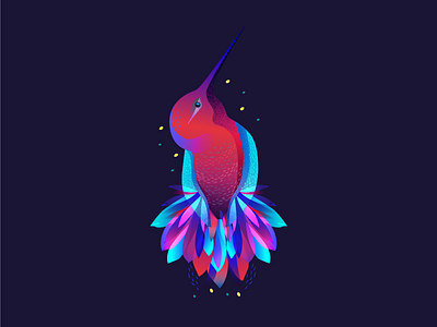 Blue Bird bird blue creative drawing graphic illustration ilustracion ilustración inspiration pink purple series