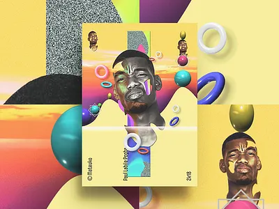 Paul Pogba no.2 art artwork colours creative design france gradients graphic illustration paul pogba poster