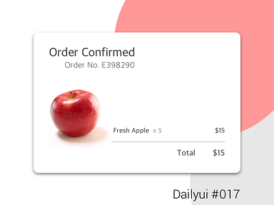 Email Receipt - #017 #Dailyui dailyui email receipt