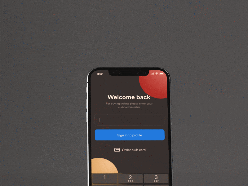 User profile | Cinema app ae animation cinema profile ui user ux