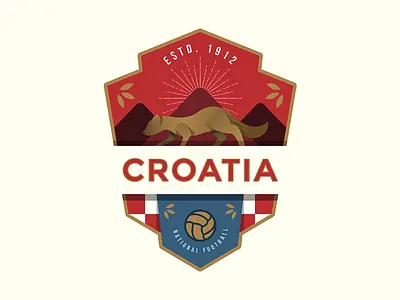 World Cup Badge Design 2018 / Croatia adobe illustrator adobe photoshop art badge brand branding design graphic design logo logos