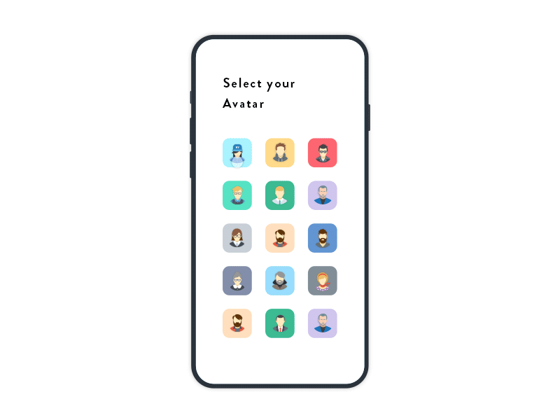 Choose your Avatar design interaction ux