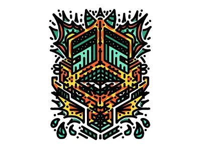 Water Beast aqua monster ipad pro procreate water