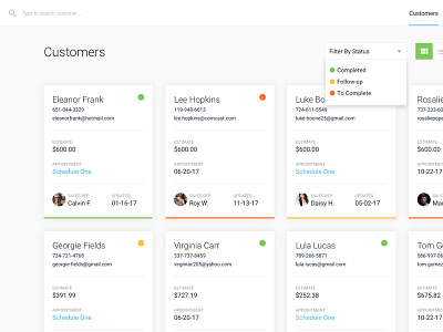 Sales Dashboard contractors crm dashboard sales