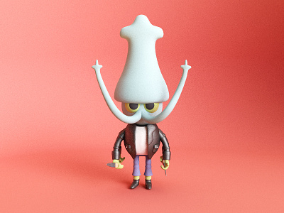 Sea Scum no.2 3d character character design design illustration monster render sea scum